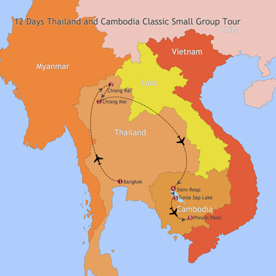 12 Days Thailand and Cambodia Classic Small Group Tour 