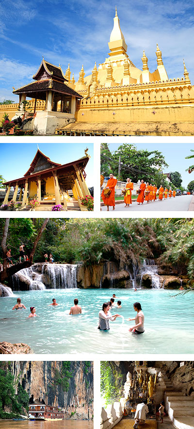 Laos Tour, 6 Days Vientiane and Luang Prabang Tour Laos Tour, 6 Days Vientiane and Luang Prabang Tour