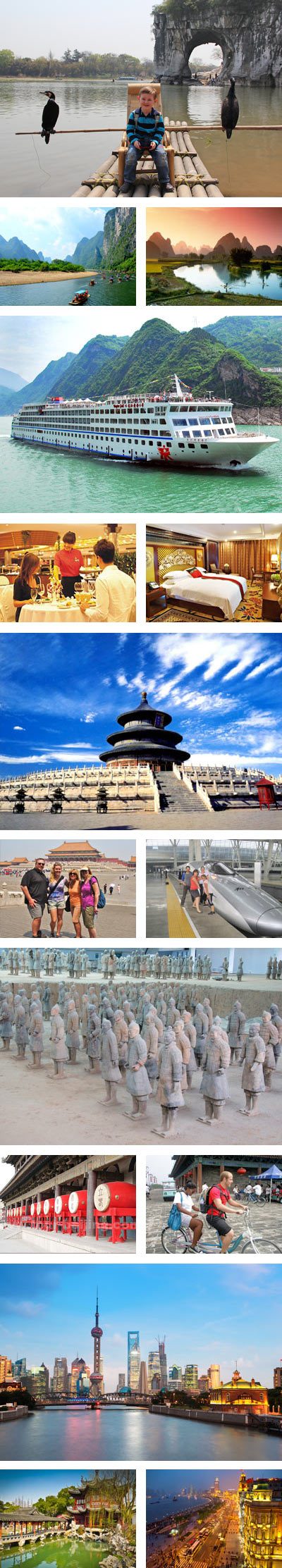13 Days China Highlights Tour with Yangtze River Cruise 13 Days China Highlights Tour with Yangtze River Cruise