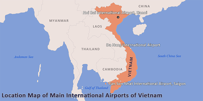 location-map-of-main-international-airports-of-vietnam