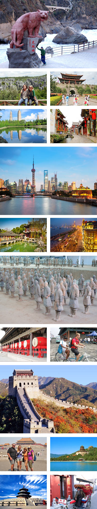 13 Days China Gold Triangle Tour with Yunnan Discovery 13 Days China Gold Triangle Tour with Yunnan Discovery
